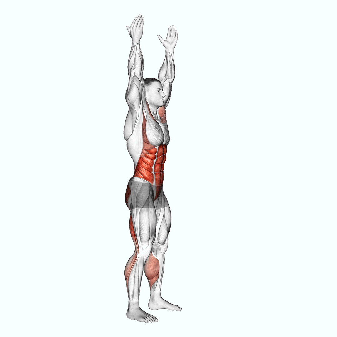 Arms Apart Circular Toe Touch demonstration