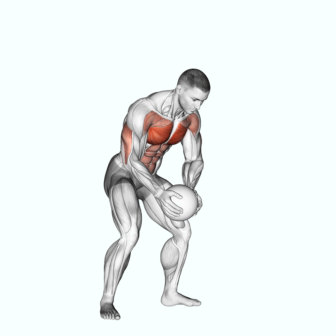 Medicine Ball Chest Push With Run Release demonstration