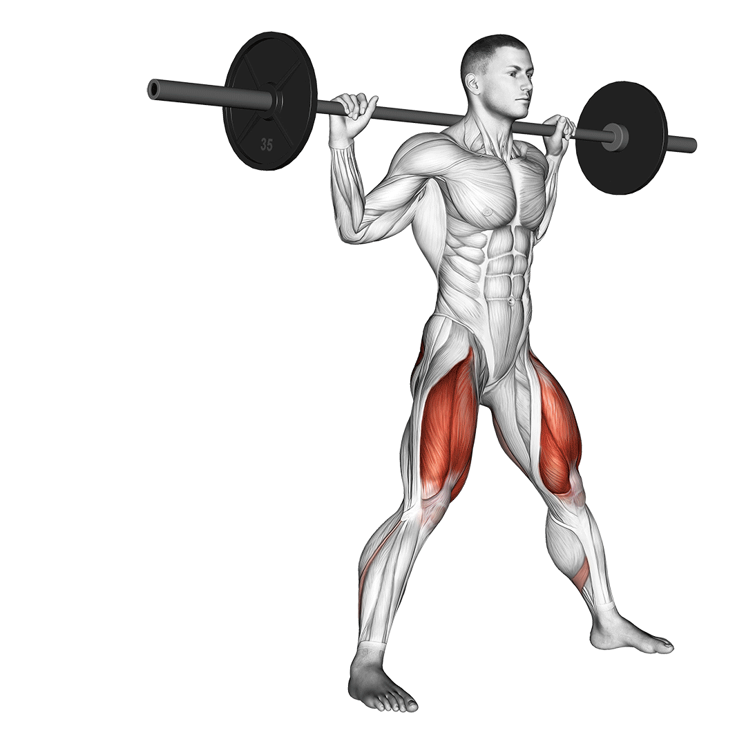 Barbell Side Split Squat Wide demonstration