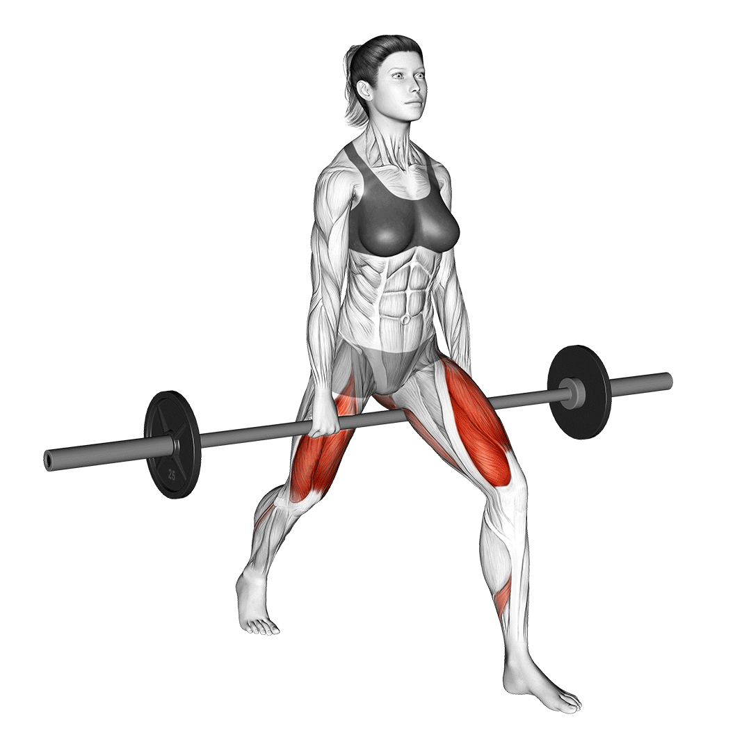 Barbell Split Squat demonstration