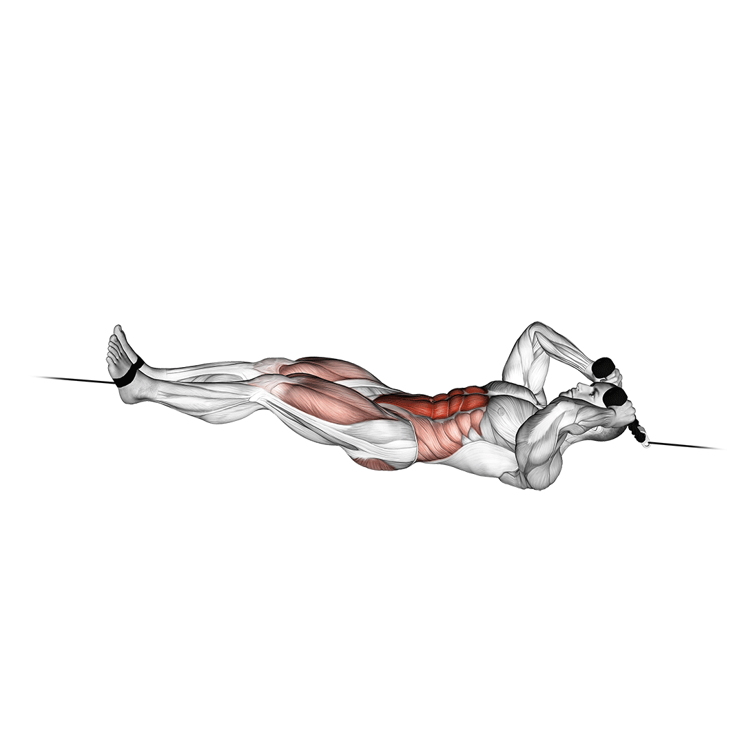 Cable Tuck Reverse Crunch demonstration