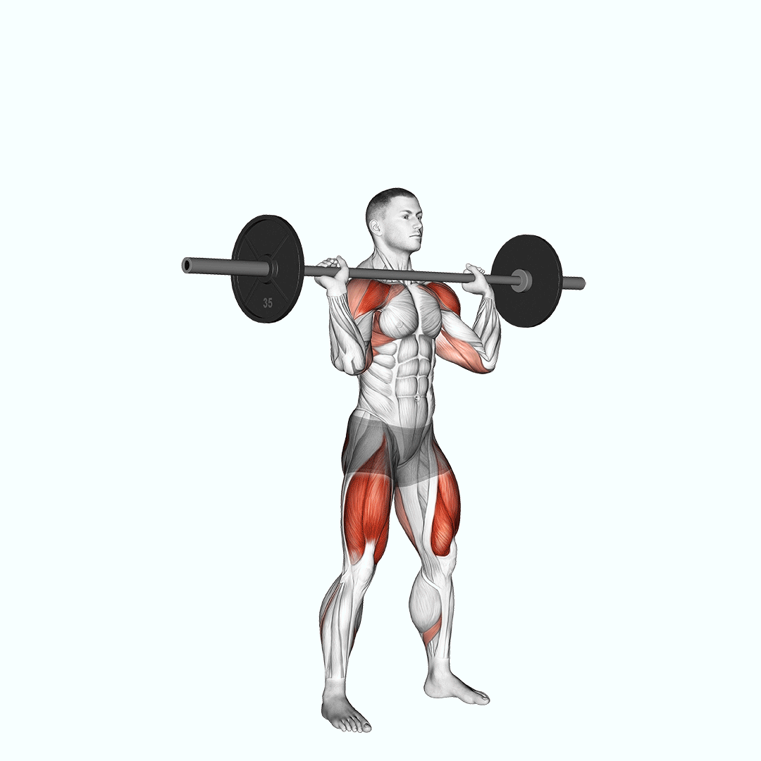 Barbell Thruster demonstration