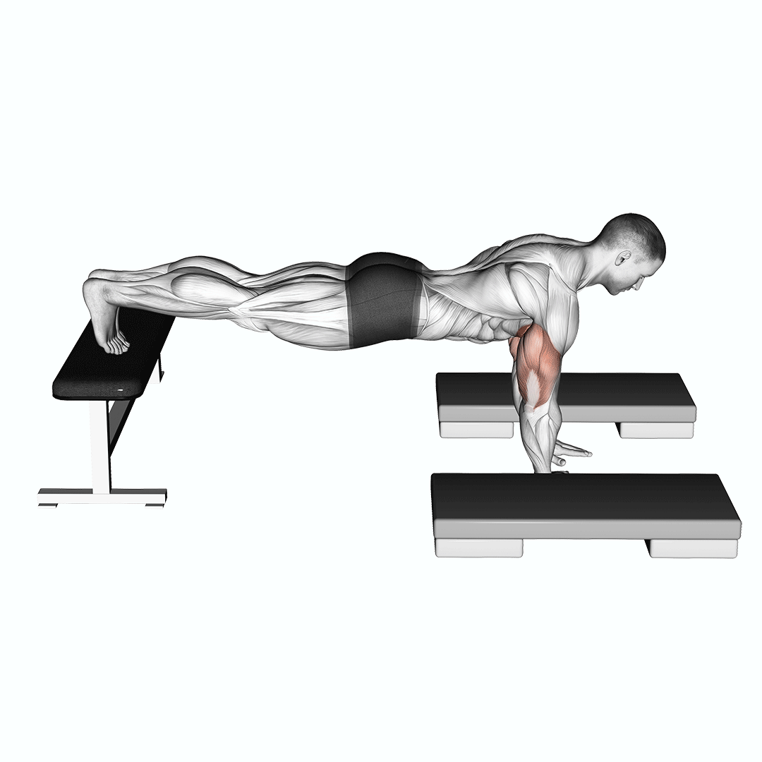 Incline Push Up Depth Jump demonstration