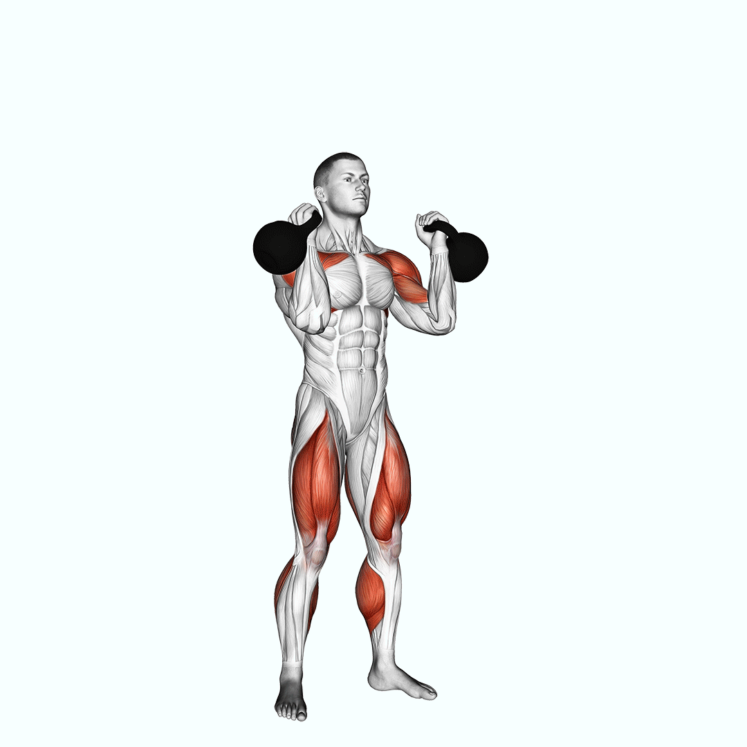 Kettlebell Thruster demonstration